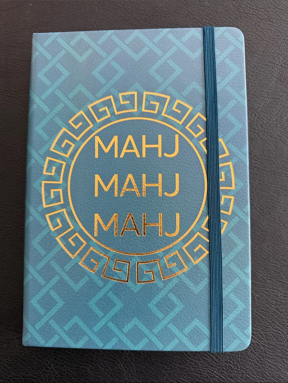 MAHJ Blue Decorative Wall Notebook Journal Style Print - 176 pages